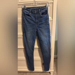 American Eagle Dark Blue Stretch Denim Jeans